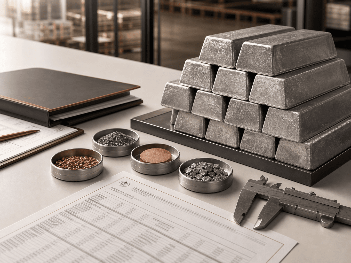 Metal ingots and non-ferrous material supply documents